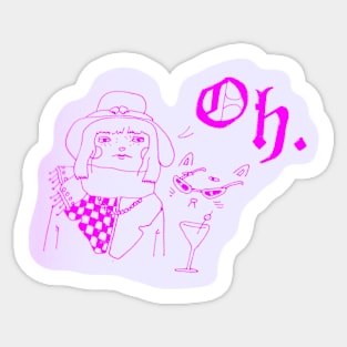 ✧ martini lady ✧ Sticker